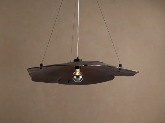 Wood Chandelier Arruga Dome Pendant Light — product view 1