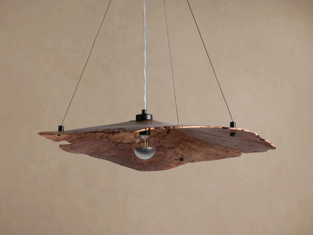 Wood Chandelier Arruga Dome Pendant Light — product view 10