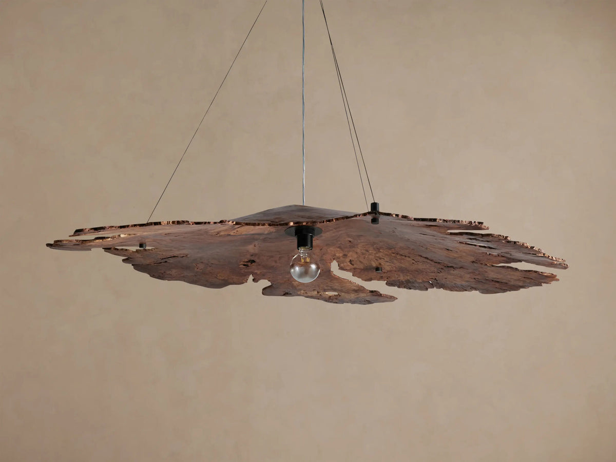 Wood Chandelier Arruga Dome Pendant Light — product view 14