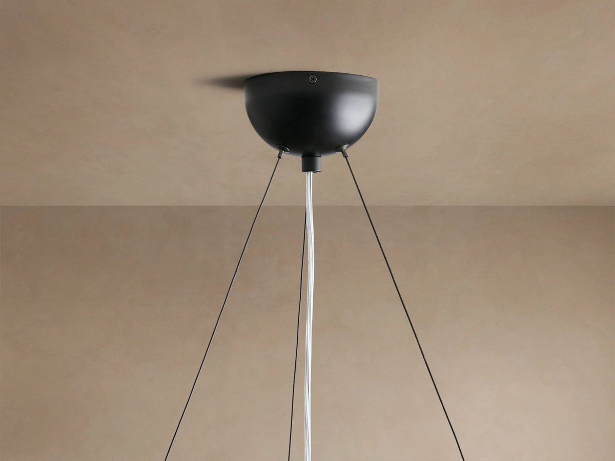 Wood Chandelier Arruga Dome Pendant Light — product view 4