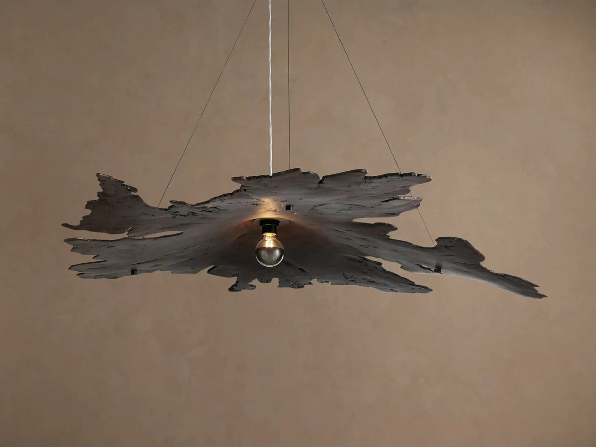 Wood Chandelier Arruga Dome Pendant Light — product view 5
