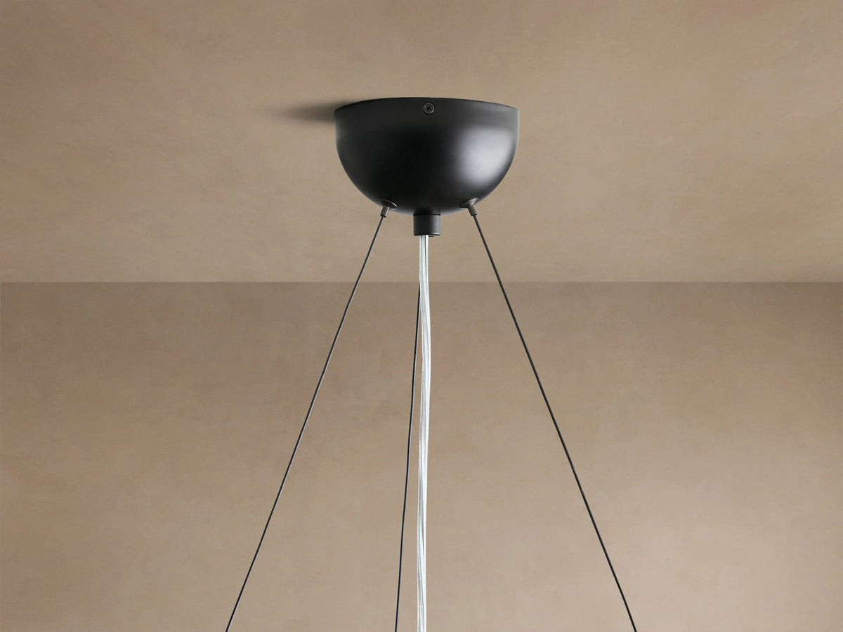 Wood Chandelier Arruga Dome Pendant Light — product view 8