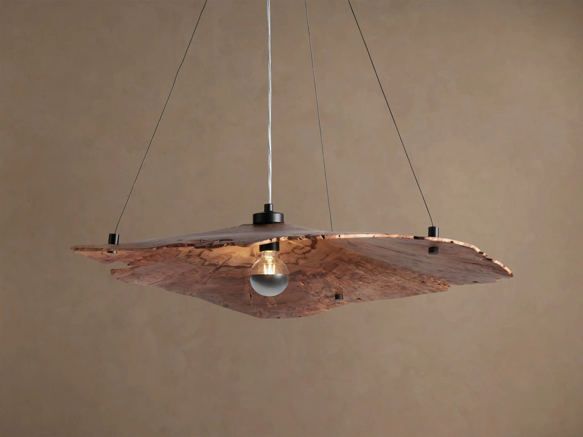 Wood Chandelier Arruga Dome Pendant Light — product view 9