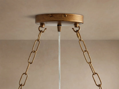 Iron Chandelier Aubrey Rectangular Glass Drop Light — product view 17