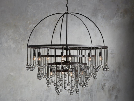 Iron Chandelier Aubrey Round 4 Tier Bronze — product view 1