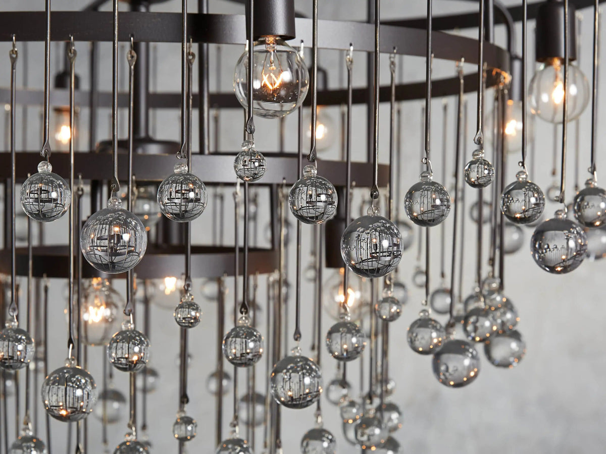 Iron Chandelier Aubrey Round 4 Tier Bronze — product view 3