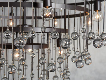 Iron Chandelier Aubrey Round 4 Tier Bronze — product view 3