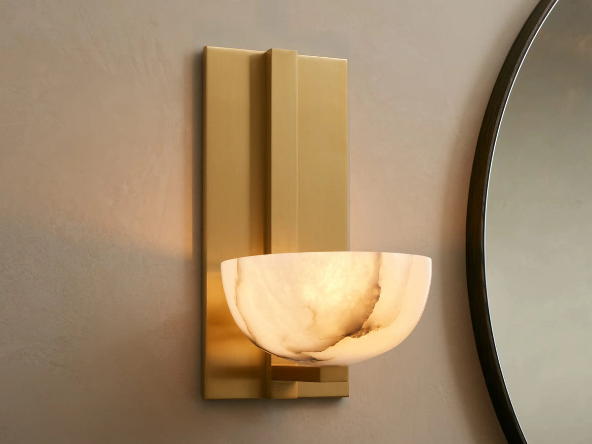 Belmira Alabaster Sconce — product view 1