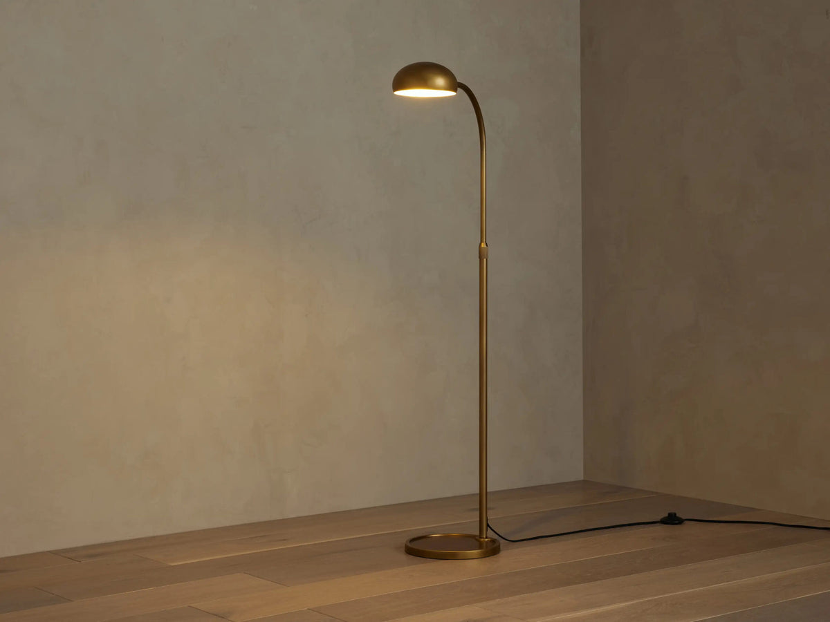 Bergamo Brass Task Lamp — product view 3