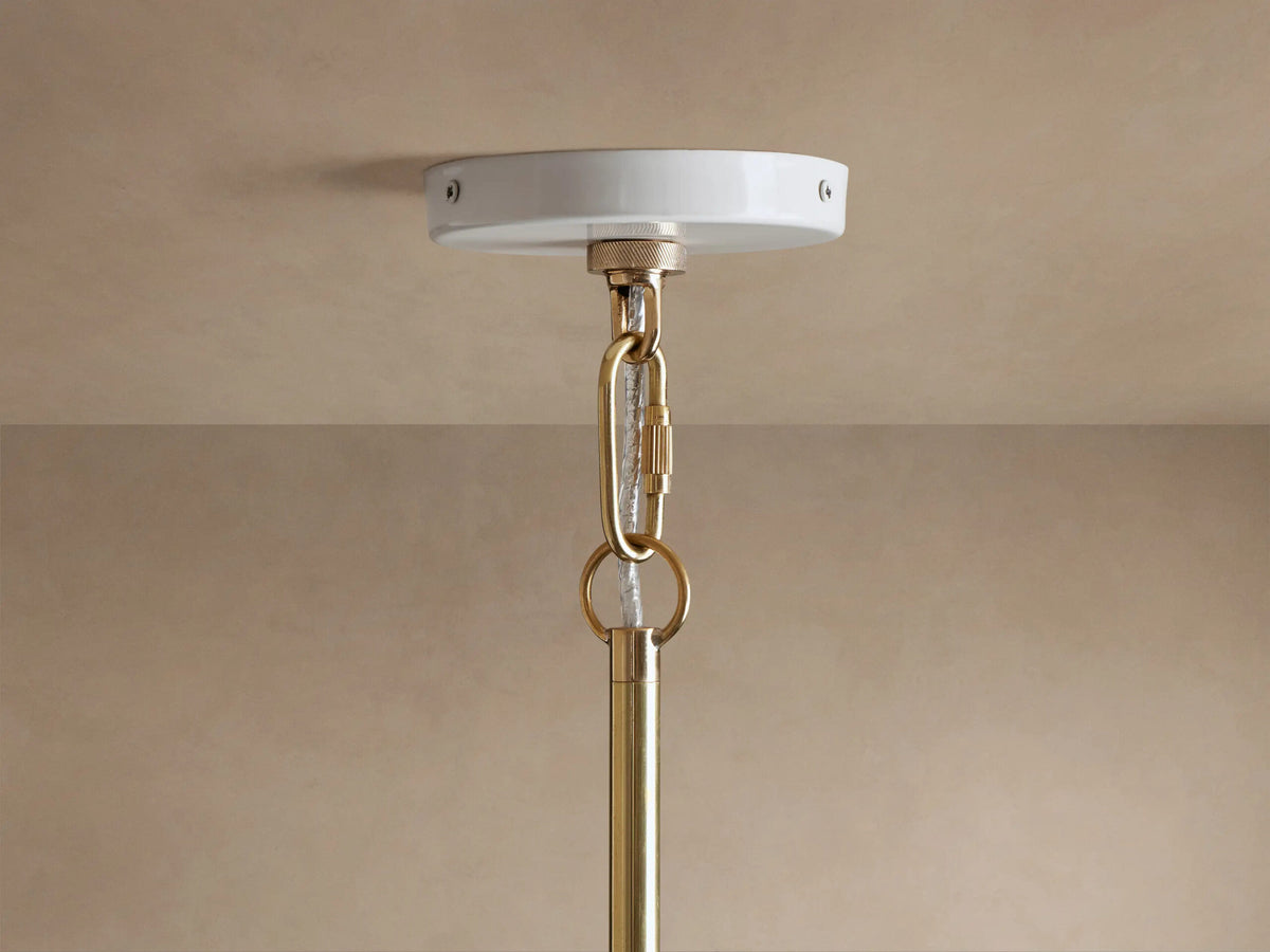 Bonham brass dome pendant — product view 12