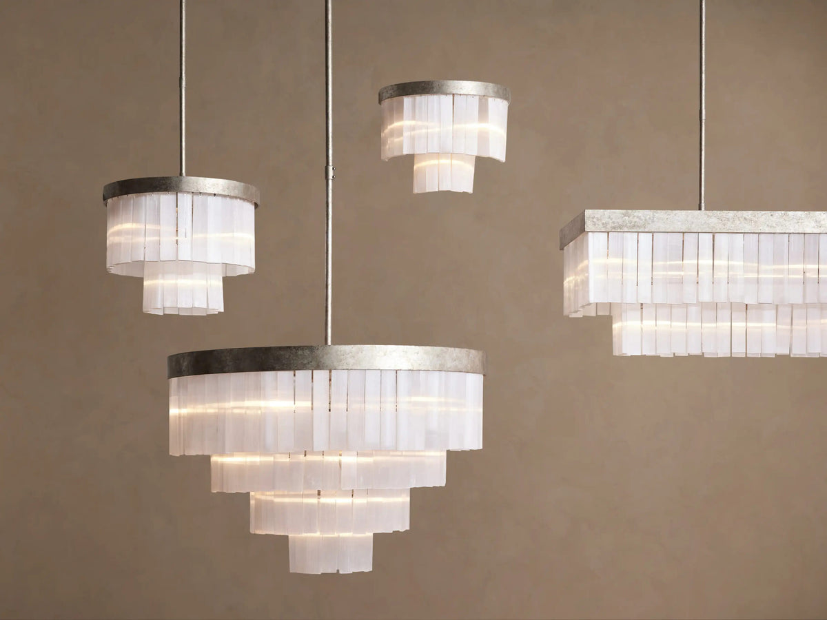 Selenite Chandelier Rectangular 49 Inch — product view 5