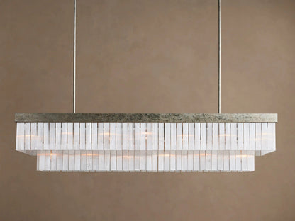 Selenite Chandelier Rectangular 49 Inch — product view 6