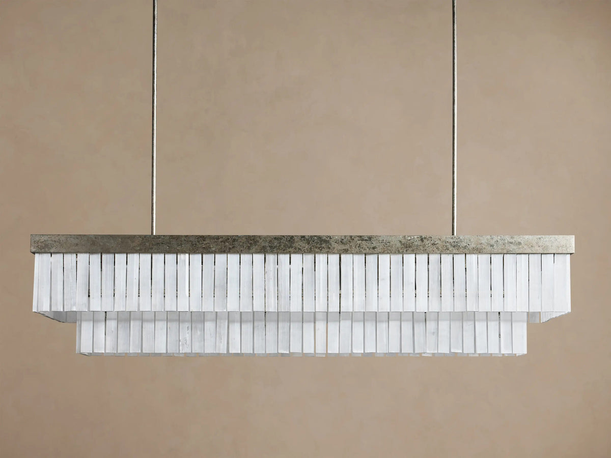 Selenite Chandelier Rectangular 49 Inch — product view 7