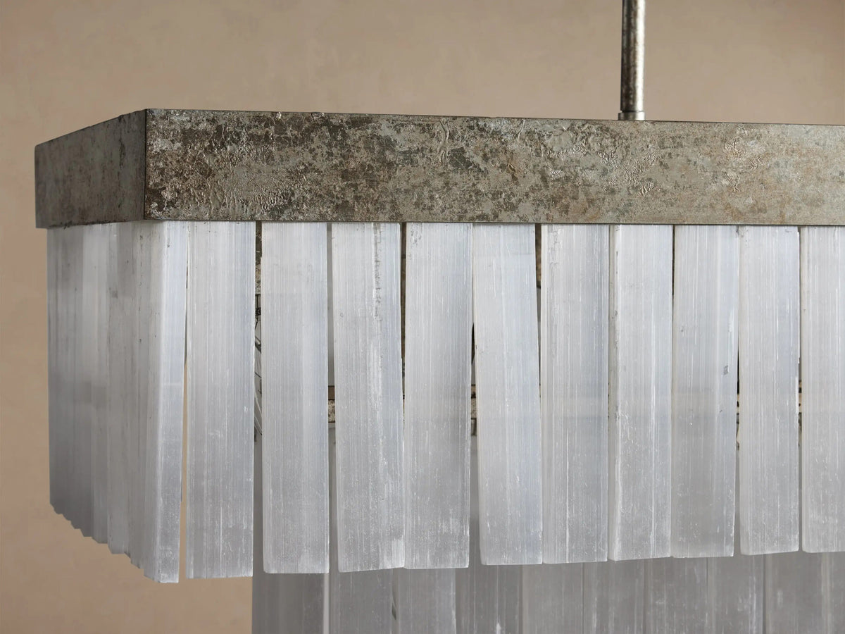 Selenite Chandelier Rectangular 49 Inch — product view 8