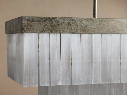 Selenite Chandelier Rectangular 49 Inch — product view 8
