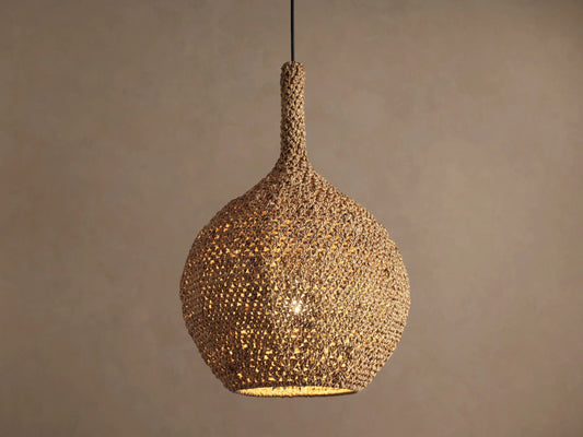 Canela 15 Inch Rope Pendant Light — product view 1