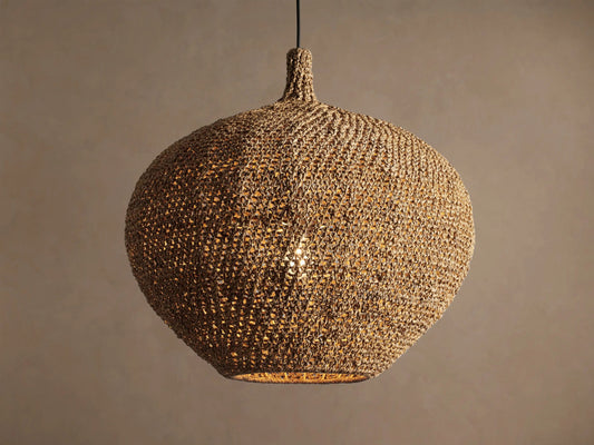 Canela 26 Inch Woven Rope Pendant Light — product view 1