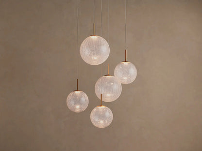 Casen Modern Glass Light Round Chandelier — product view 6