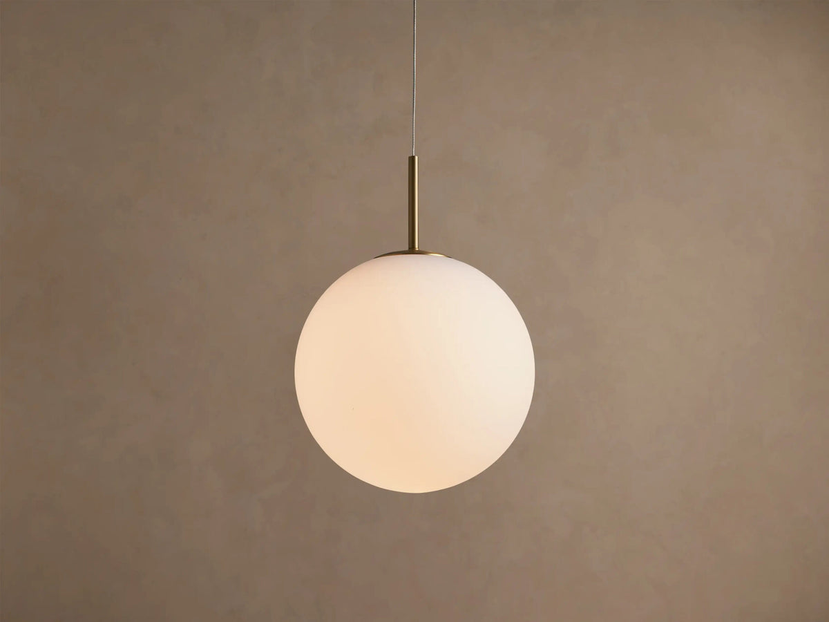 Casen Opal Glass Pendant in Matte Opal — product view 1