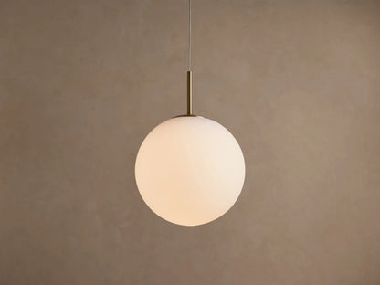 Casen Opal Glass Pendant in Matte Opal — product view 1