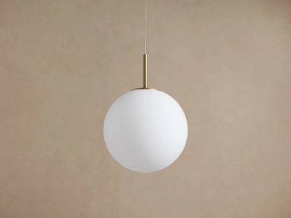 Casen Opal Glass Pendant in Matte Opal — product view 2