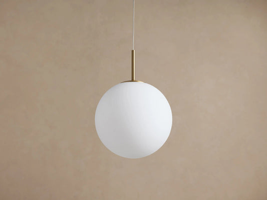Casen Opal Glass Pendant in Matte Opal — product view 2