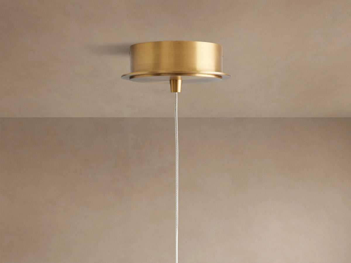 Casen Opal Glass Pendant in Matte Opal — product view 4