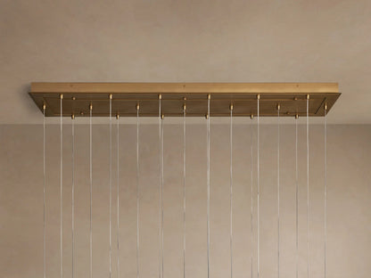 Glass Linear Light Casen 65 Inch Crackle Chandelier — product view 12