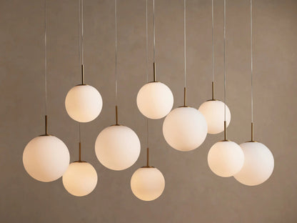 Glass Linear Light Casen 65 Inch Crackle Chandelier — product view 13