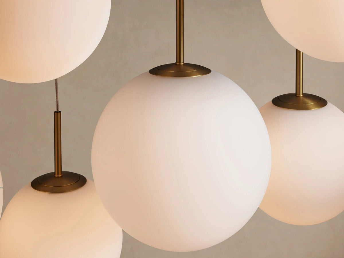 Glass Linear Light Casen 65 Inch Crackle Chandelier — product view 15