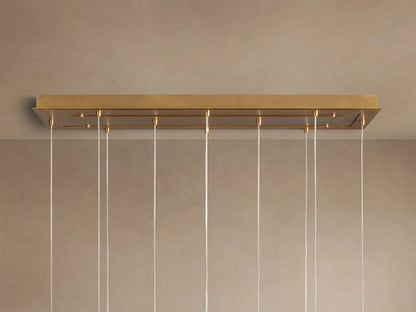 Glass Linear Light Casen 65 Inch Crackle Chandelier — product view 16