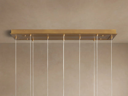 Glass Linear Light Casen 65 Inch Crackle Chandelier — product view 8
