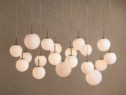 Glass Linear Light Casen 65 Inch Crackle Chandelier — product view 9