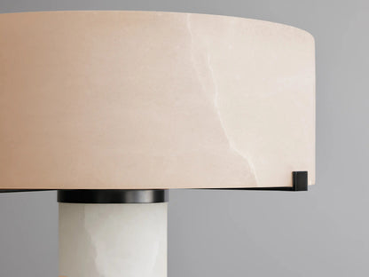 Chayla Alabaster Floor Lamp in Bronze — product view 3