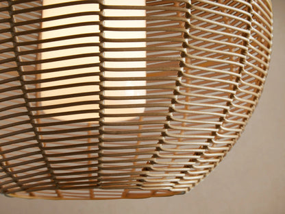 Cohen Wicker Globe Light Pendant in Natural — product view 3