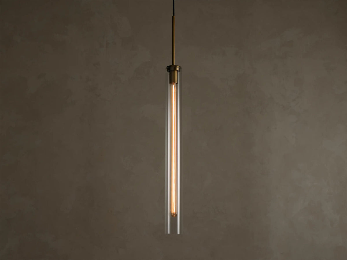 Colleena Fluted Glass Pendant — product view 1