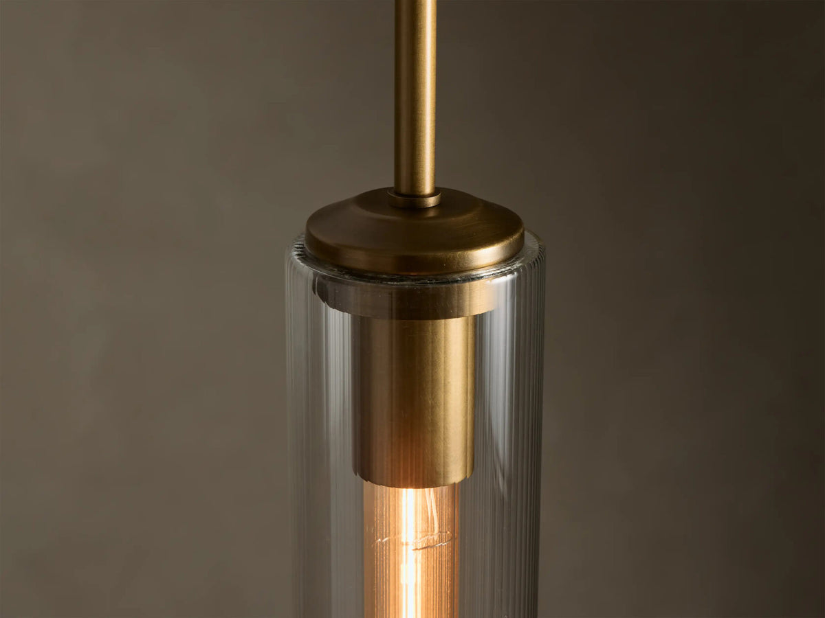 Colleena Fluted Glass Pendant — product view 2