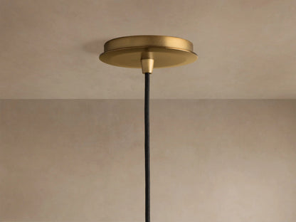 Glass Brass Pendant Hammered Glass Light — product view 5