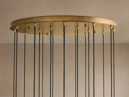 Glass Chandelier Colleena Hammered Round — product view 2