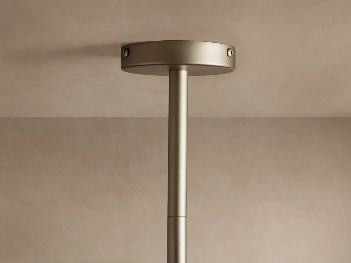 Globe Glass Light Round Chandelier in Gold — product view 10