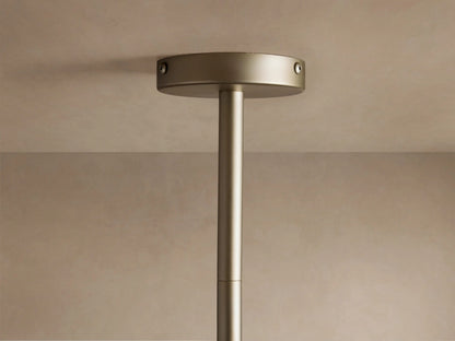 Globe Glass Light Round Chandelier in Gold — product view 10