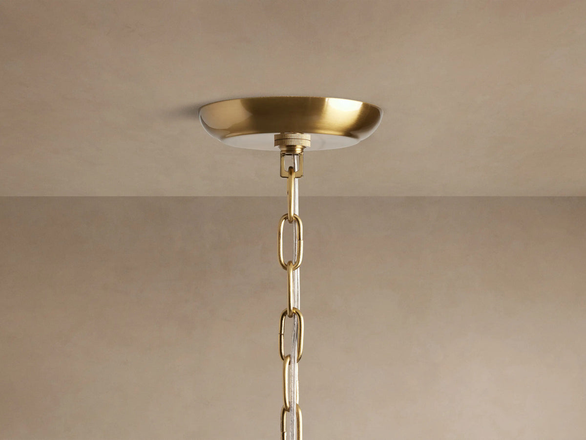Dandelion 43 Inch Round Silver Crystal Chandelier — product view 4