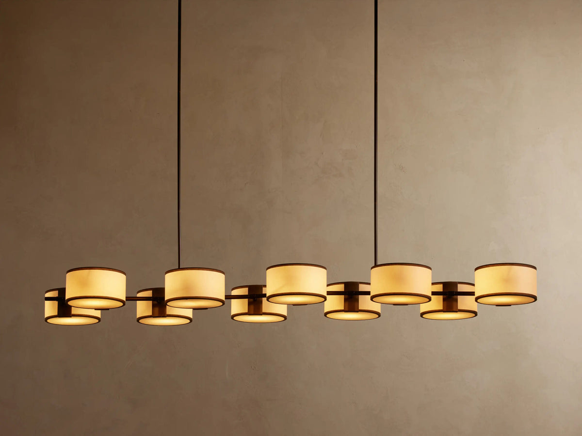 Fabric Chandelier Linear Dining Room Light — product view 13