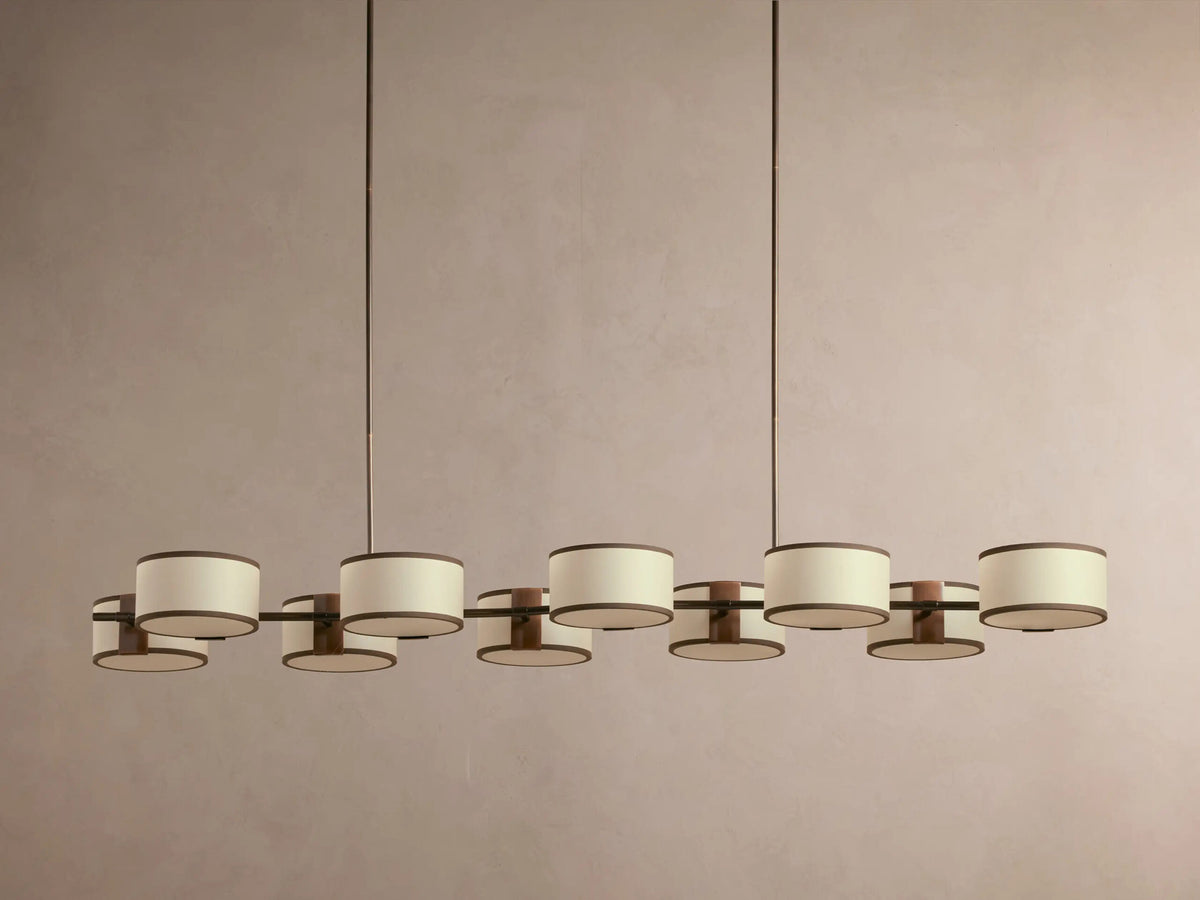 Fabric Chandelier Linear Dining Room Light — product view 14
