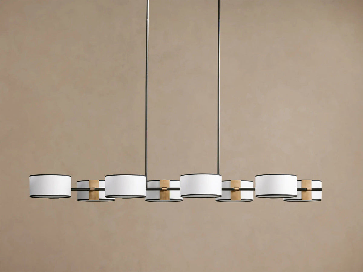 Fabric Chandelier Linear Dining Room Light — product view 2