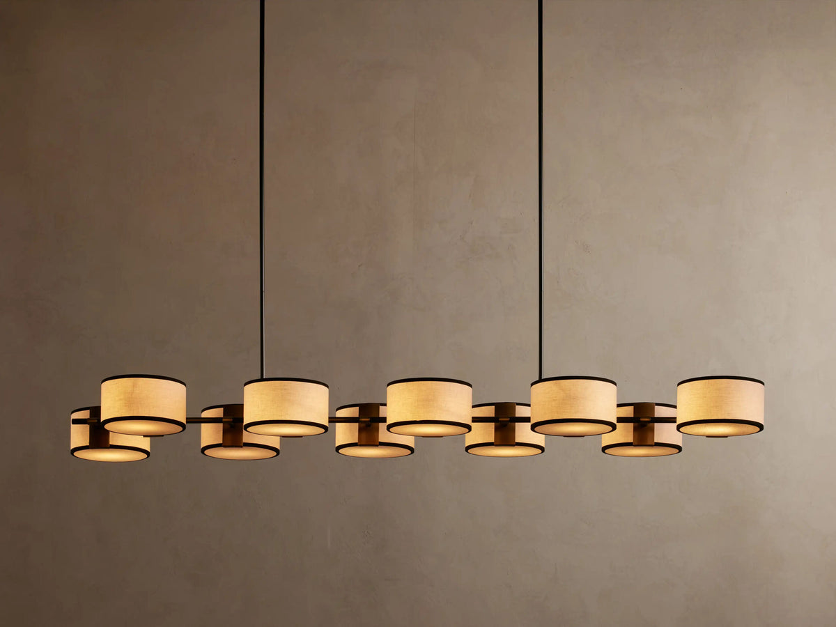 Fabric Chandelier Linear Dining Room Light — product view 5