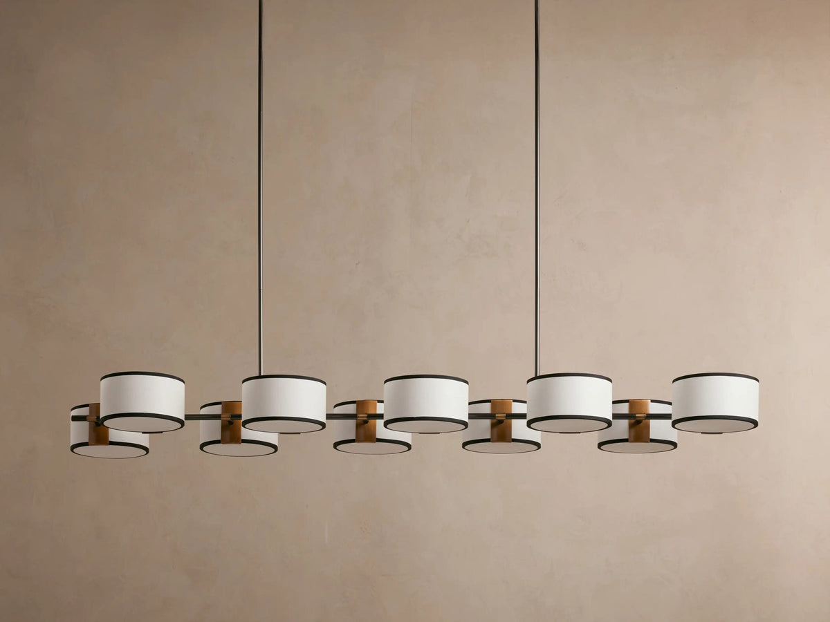 Fabric Chandelier Linear Dining Room Light — product view 6
