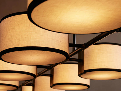 Fabric Chandelier Linear Dining Room Light — product view 7
