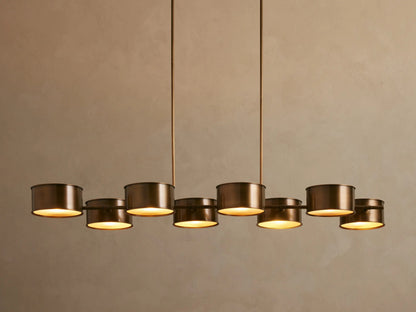 Daphne Linear Metal Light Chandelier — product view 1