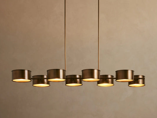 Daphne Linear Metal Light Chandelier — product view 1